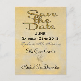 Elegant Save the Date Spring Wedding Reminder Aankondigingskaart