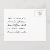 Elegant Save the Date Star Sparkle Blue Aankondigingskaart (Achterkant)
