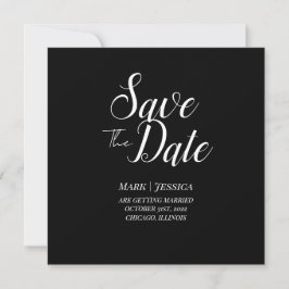 Elegant Save The Date Thank you Card Bedankkaart