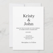 Elegant Save the Date Wedding Card (Achterkant)