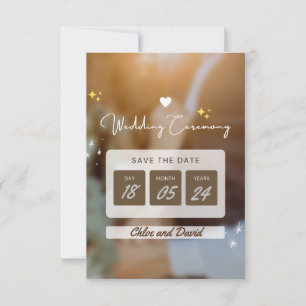 Elegant "Save the Date" Wedding card - bewerkbaar Save The Date