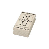 Elegant Save the Date Wedding Rubberstempel (Stempel)