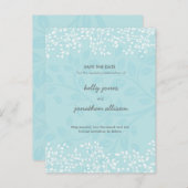 Elegant Save the Date Wedding Uitnodiging (Voorkant / Achterkant)