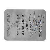 Elegant save the date winter magneet (Horizontaal)