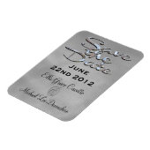 Elegant save the date winter magneet (Linkerzijde)