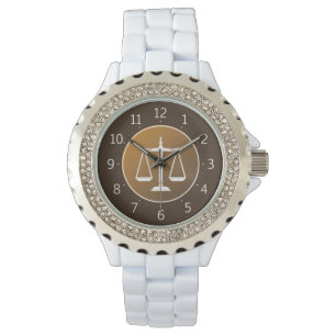 Elegant Scales of Justice   Hand Watch Horloge