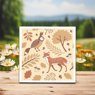 Elegant Scandinavisch Herfst patroon Servet