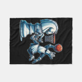 Elegant schaakbord koning schetsspel fleece deken (Voorkant (Horizontaal))