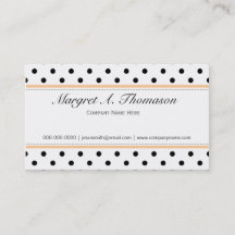 Elegant, schattig, klassieke B&W polka dots bedrij