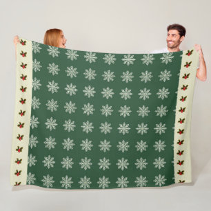 Elegant Schattige Eenvoudig Modern Kerstmis Fleece Deken