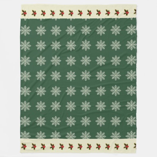 Elegant Schattige Eenvoudig Modern Kerstmis Fleece Deken (Voorkant)