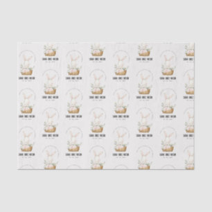 Elegant Schattige konijn in bloemenkast Kids Verja Tissuepapier