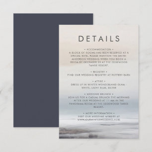 Elegant Schilderachtig Abstract Landschap Winter B Informatiekaartje