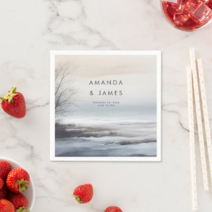 Elegant Schilderachtig Abstract Landschap Winter B Servet