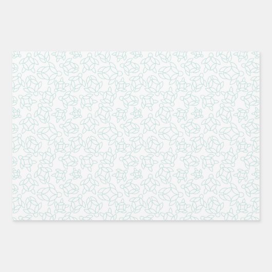 Elegant schildpad patroon verjaardagsfeestje inpakpapier vel (Voorkant 2)