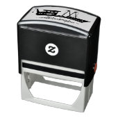 Elegant schip Custom ex libris Zelfinktende Stempel (Product)