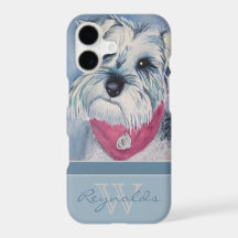 Elégant Schnauzer moderne w Monogramme Nom