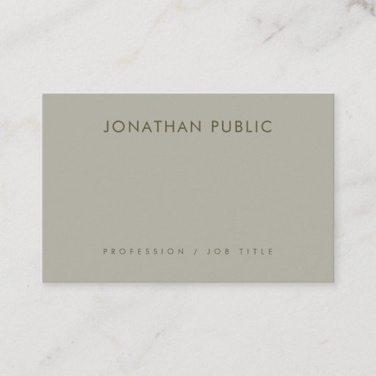 Elegant schoon design met modern design, modern Sj Visitekaartje (Voorkant)