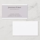 Elegant schoon grafisch ontwerp Trendy Plain Moder Visitekaartje (Voorkant / Achterkant)