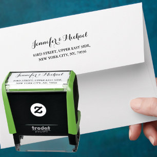 Elegant Schrift Bruidegom Bruidsparen Huwelijken R Zelfinktende Stempel