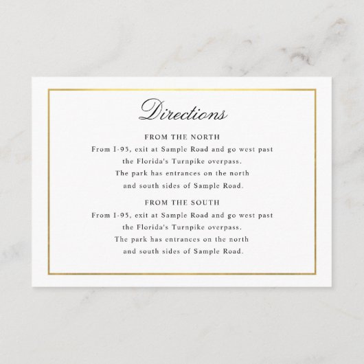 Elegant Schrift Goud en Rand Bijlage (Achterkant)