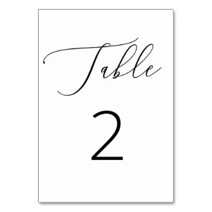 Elegant Schrift Minimalistische Zwarte & Witte B Kaart