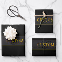 Elegant Schrift Monogram Zwart & Goud