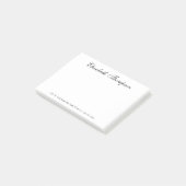 Elegant Schrift Post-it® Notes (Schuin)