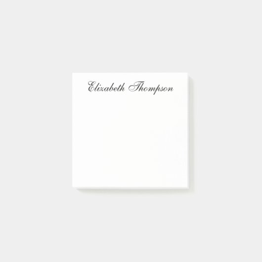 Elegant Schrift Post-it® Notes (Voorkant)