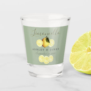 Elegant Schrift Waterverf Citroen Trouw Limoncello Shot Glas