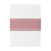 Elegant Schrifttype Stof Roze Trouw Uitnodigingen Wikkel (Achterkant Voorbeeld)