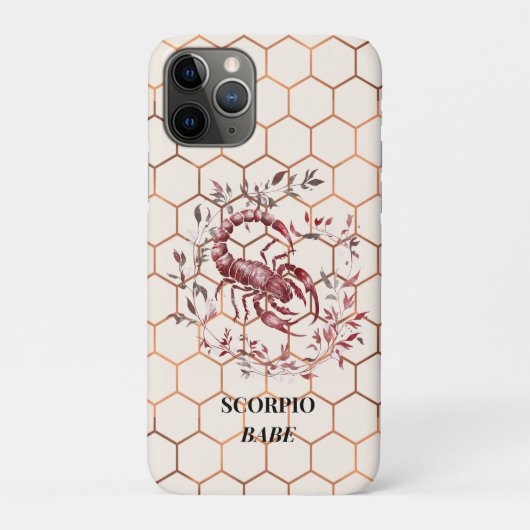 Elegant Scorpio Case-Mate iPhone Case (Achterkant)