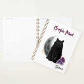 Elegant Scorpio Zodiac Cat Planner Notebook (Devant avec enveloppe)