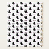 Elegant Scorpio Zodiac Cat Planner Notebook (Dos)