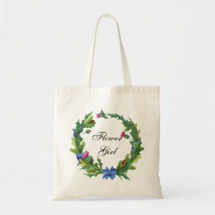 Elegant Scottish Thistle Floral Bloemenmeisje Tote Bag