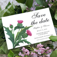 Elegant Scottish Thistle Floral