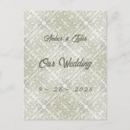 Elegant Scribble Pattern Briefkaart