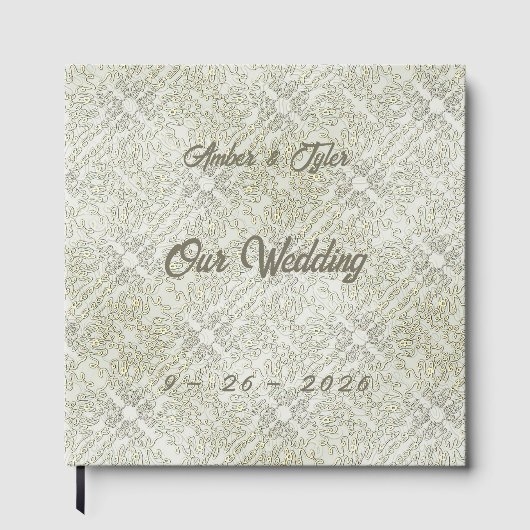 Elegant Scribble Pattern Gastenboek (Voorkant)