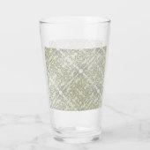 Elegant Scribble Pattern in Gold & Silver Glas (Achterkant)