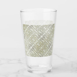Elegant Scribble Pattern in Gold & Silver Glas