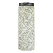 Elegant Scribble Pattern in Gold & Silver Thermosbeker (Achterkant)