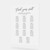 Elegant Script 11 tafel Zitting Grafiek Acryl Teke Acryl Bord (Hoek)