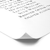 Élégant Script 16 Tables Bienvenue Tableau de sièg (Coin)