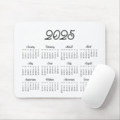 Elegant  script 2023 kalender muismat (Met muis)