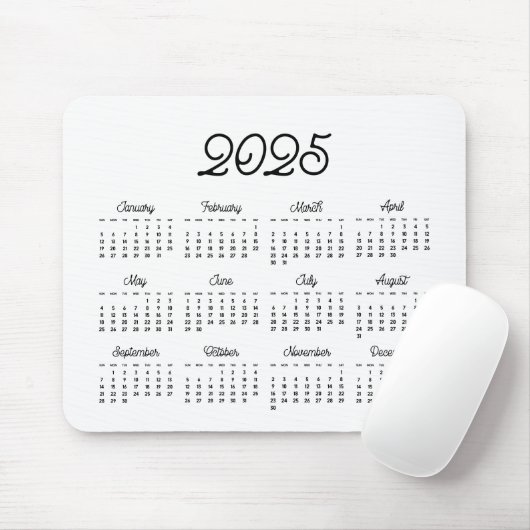 Elegant  script 2023 kalender muismat (Met muis)