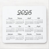 Elegant  script 2023 kalender muismat (Voorkant)