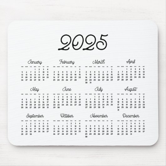 Elegant  script 2023 kalender muismat (Voorkant)