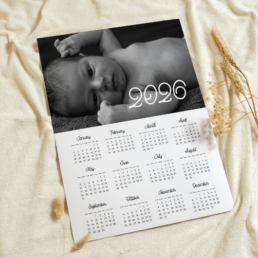 Elegant script 2025 fotokalender poster