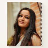 Élégant script 2 photo graduation fête livre d'or (Dos)