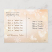 Elegant script 2-zijdelings design met foto's feestdagenkaart (Achterkant)